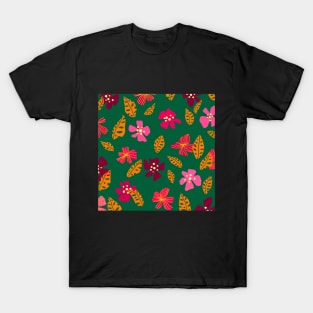 colorful floral pattern T-Shirt